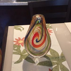 Crate and Barrel Decorative Glass Vase